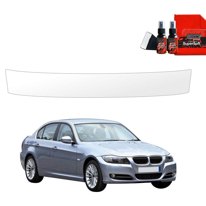 Folie de protectie pentru pragul portbagajului, Grizzprotector - Bodyshield Pentru Bmw 3 E90 Sedan Pre-Lci