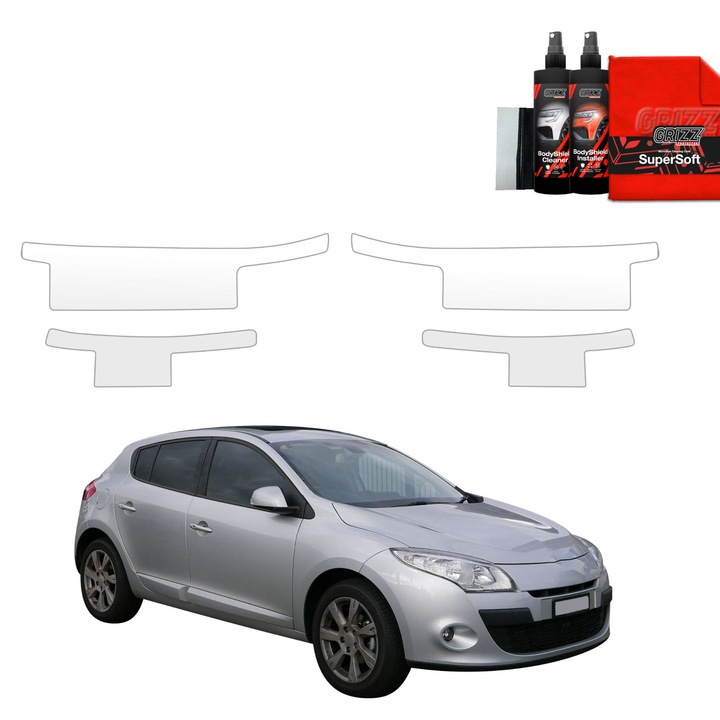 Folie de protectie pentru praguri, Grizzprotector - Bodyshield Pentru Renault Megane 3 Kombi 5D