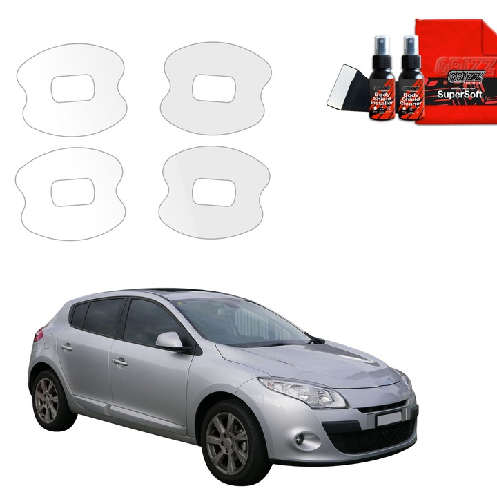 Folie de protectie sub manere, Grizzprotector - Bodyshield Pentru Renault Megane 3 Kombi 5D