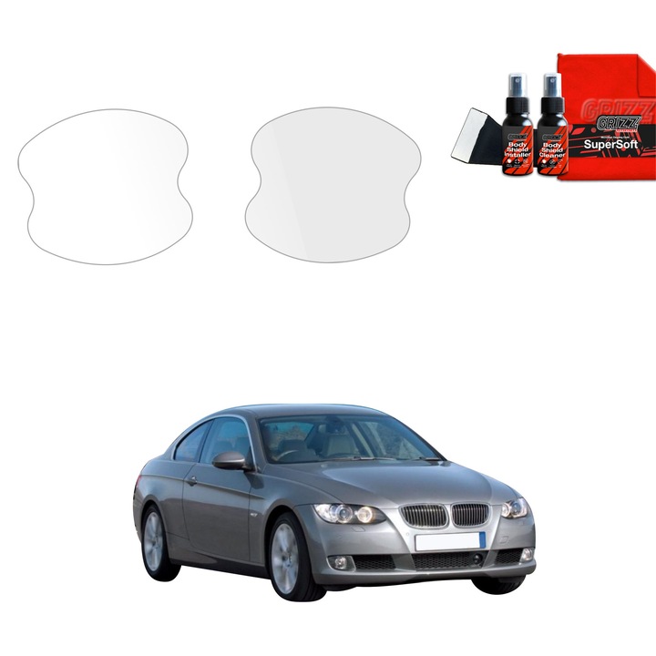 Folie de protectie PPF Transparenta BodyShield, Grizz Glass, 100% transparenta, set complet pentru instalare