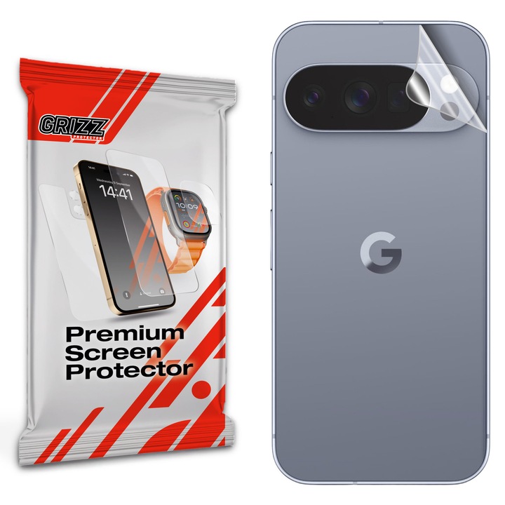 Folie de protectie Grizz pentru Google Pixel 10 Pro, transparent, instalare usoara