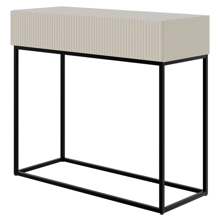 Consola Selsey Veldio cu 1 sertar, grej, 90 cm