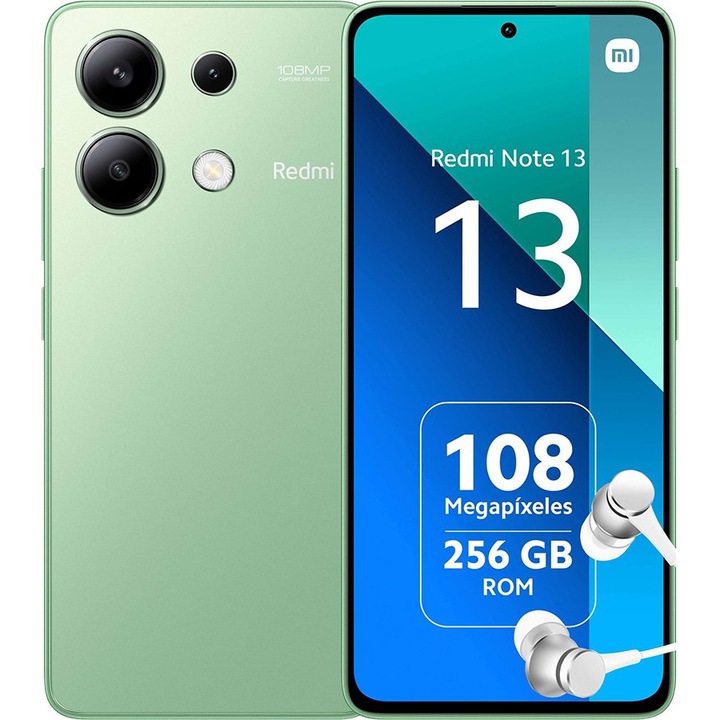 Смартфон Xiaomi Redmi Note 13, Dual SIM, 128GB, 6GB, 5G, Mint Green