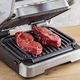Грил преса Tefal GC-772D30 OptiGrill 2in1, 2100W, Незалепващо покритие, 9 автоматични програми, Автоматично регулиране на времето за готвене, Отваряне на 180° C, Индикатор за готовност, Сребрист