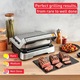 Грил преса Tefal GC-772D30 OptiGrill 2in1, 2100W, Незалепващо покритие, 9 автоматични програми, Автоматично регулиране на времето за готвене, Отваряне на 180° C, Индикатор за готовност, Сребрист