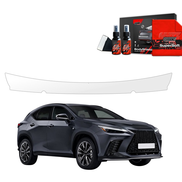 Folie de protectie PPF Transparenta BodyShield, Grizz Glass, set, 100% transparenta, pentru Lexus NX 350h (2021-2023)
