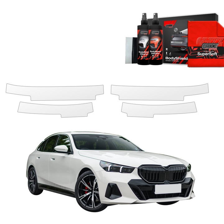Folie de protectie PPF Transparenta Grizz Glass pentru BMW 5 Kombi G60 520d, set complet, 100% transparenta