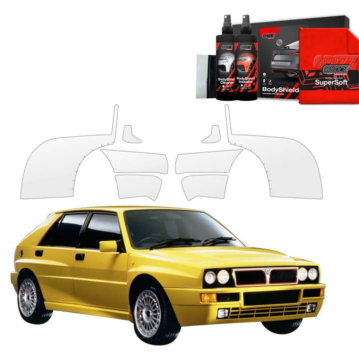 Folie de protectie PPF Transparenta Grizz Glass, set complet, 100% transparent, pentru caroserie auto