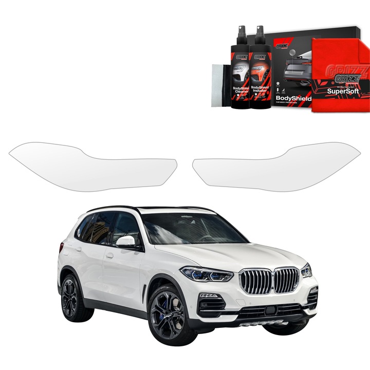 Folie de protectie PPF Transparenta Grizz Glass pentru caroserie, autoregenerare, 100% transparenta, set complet