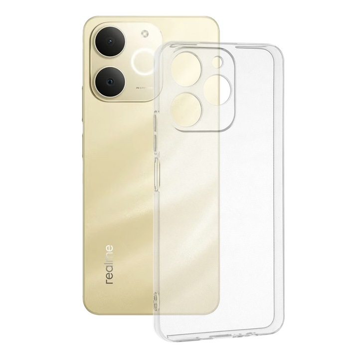 Husa pentru Realme Note 70T - Techsuit Clear Silicone - Transparent