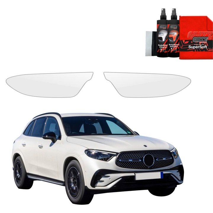 Folie de protectie PPF Transparenta Grizz Glass pentru caroserie, autoregenerare, 100% transparenta, set complet
