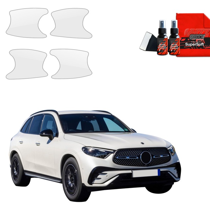 Folie de protectie PPF Transparenta BodyShield pentru caroserie, Grizz Glass, 100% transparenta, set complet, pentru Mercedes-Benz GLC C254 (2023-2025)