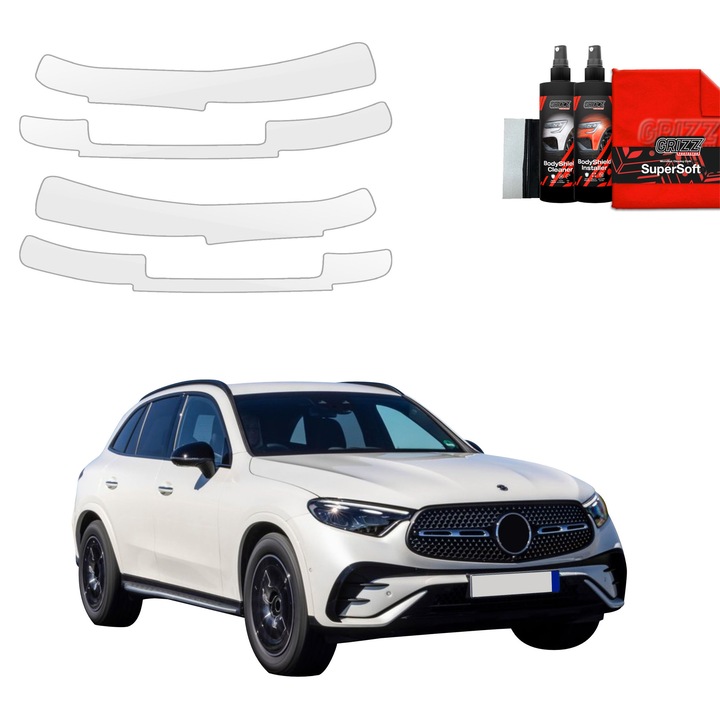 Folie de protectie PPF Transparenta Grizz Glass pentru Mercedes-Benz GLC C254, set complet, 100% transparent
