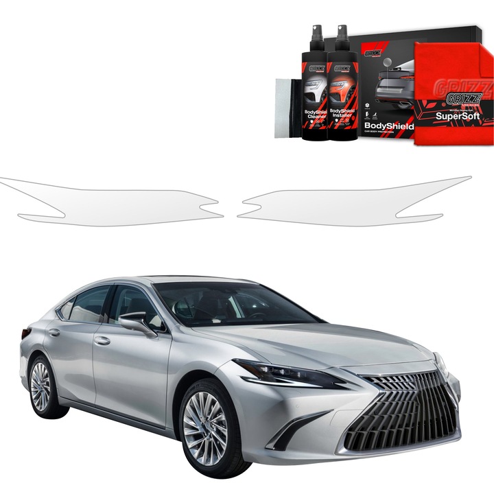 Folie de protectie PPF Transparenta BodyShield pentru caroserie, Grizz Glass, 100% transparenta, set complet de instalare