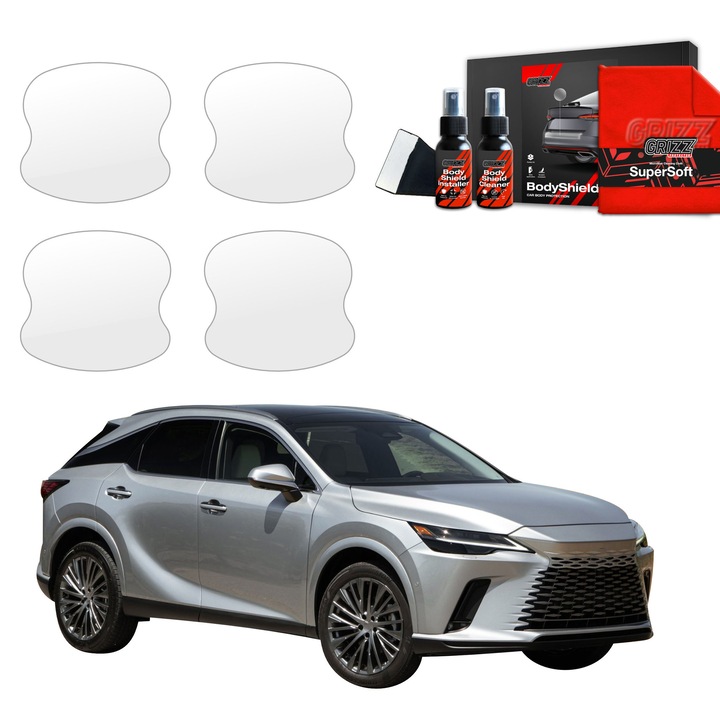 Folie de protectie PPF Transparenta BodyShield pentru caroserie, Grizz Glass, 100% transparenta, set complet, pentru Lexus RX 350h (2022-2025)