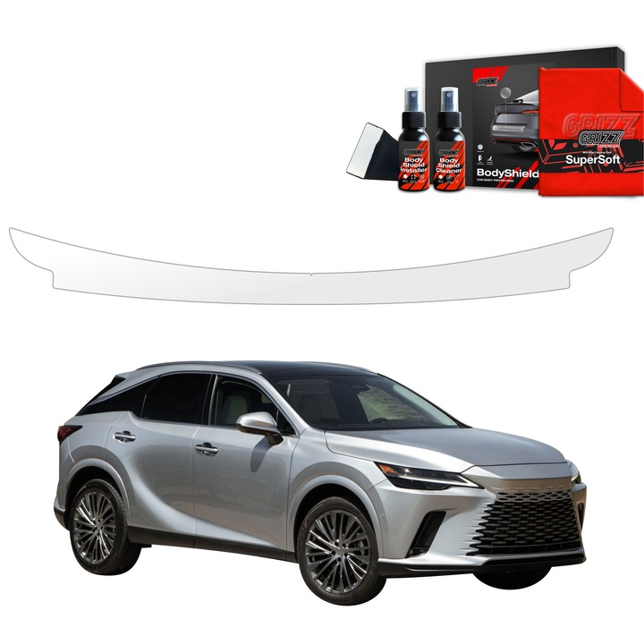 Folie de protectie PPF transparenta Grizz Glass pentru caroserie, autoregenerare, 100% transparenta, set complet, pentru Lexus RX 350h (2022-2025)