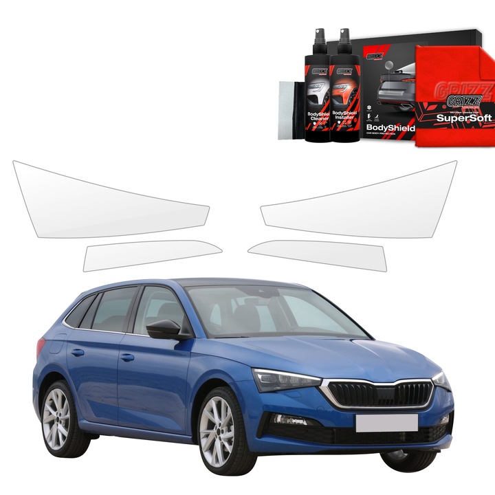 Folie de protectie PPF Transparenta Grizz Glass pentru caroserie, autoregenerare, 100% transparenta, set complet