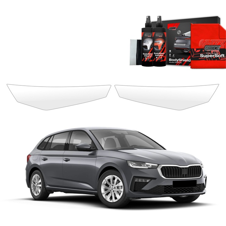 Folie de protectie PPF Transparenta Grizz Glass pentru caroserie, autoregenerare, 100% transparenta, set complet