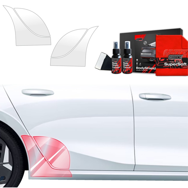 Folie de protectie PPF Transparenta Grizz Glass pentru caroserie, autoregenerare, 100% transparenta, set complet, pentru Opel Astra (2021-2024)