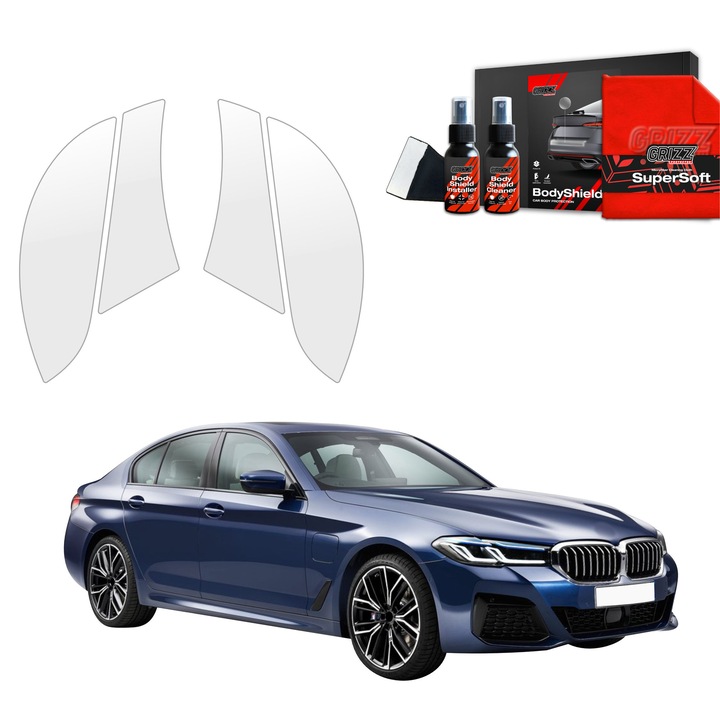 Folie de protectie PPF Transparenta BodyShield pentru BMW 5 G30 Sedan (2023-2025), set complet, 100% transparenta