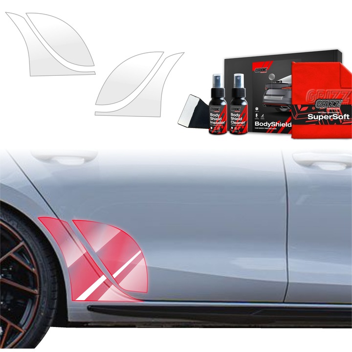 Folie de protectie PPF Transparenta Grizz Glass, set pentru Cupra Leon Sportstourer, 100% transparenta, rezistenta la zgarieturi