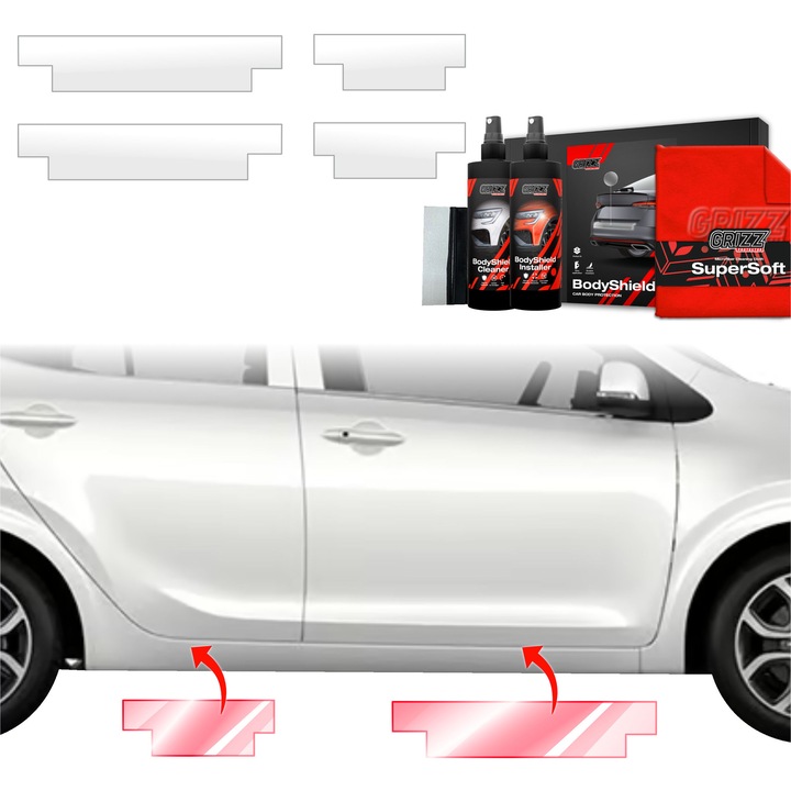 Folie de protectie PPF Transparenta BodyShield pentru Kia Picanto (2023-2025), set complet, 100% transparenta