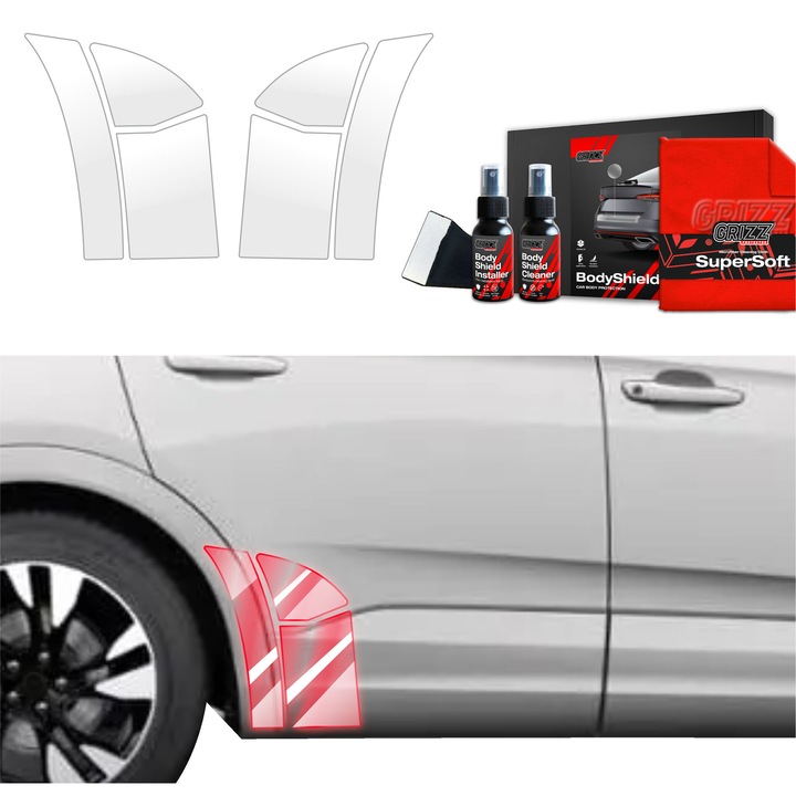 Folie de protectie PPF Transparenta Grizz Glass, set pentru Opel Grandland (2021-2024), 100% transparenta