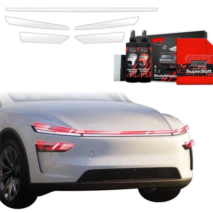 Folie de protectie PPF Transparenta Grizz Glass pentru caroserie, autoregenerare, 100% transparenta, set complet
