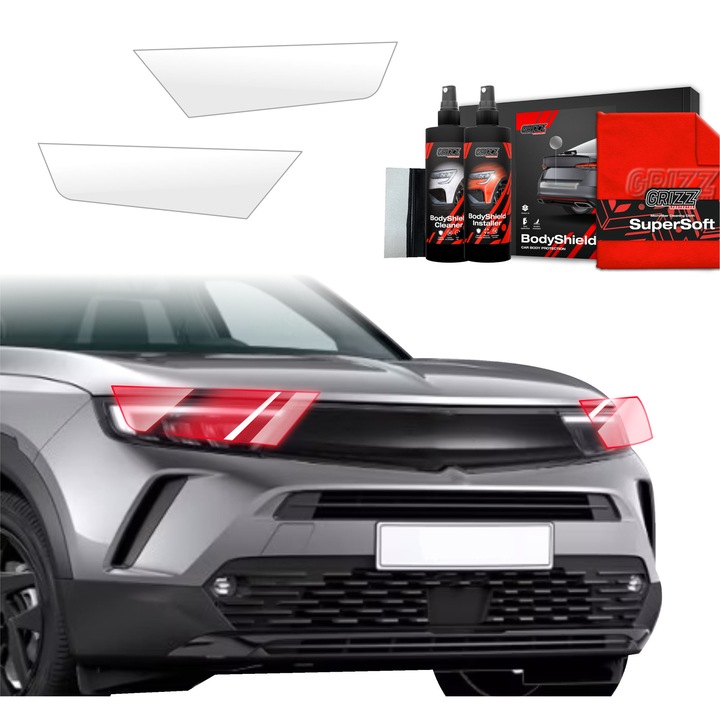 Folie de protectie PPF Transparenta BodyShield pentru caroserie, Grizz Glass, autoregenerare, 100% transparenta, set complet