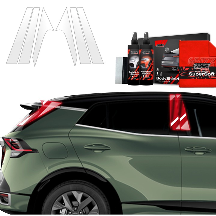 Folie de protectie PPF Transparenta BodyShield pentru Kia Sportage 5, set, 100% transparenta