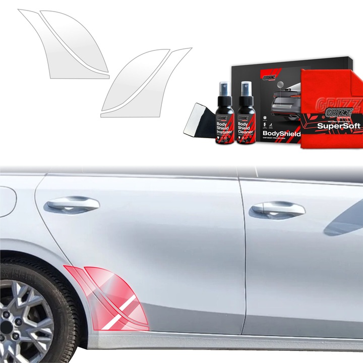 Folie de protectie PPF Transparenta BodyShield pentru Kia Ceed (2021-2025), set complet, 100% transparenta