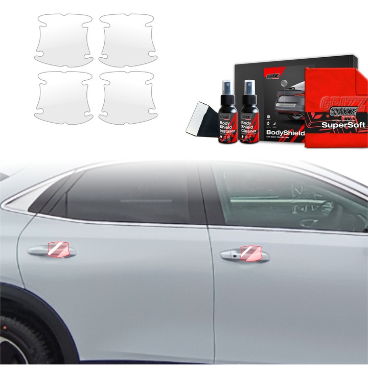 Folie de protectie PPF Transparenta BodyShield, Grizz Glass, set complet, 100% transparenta