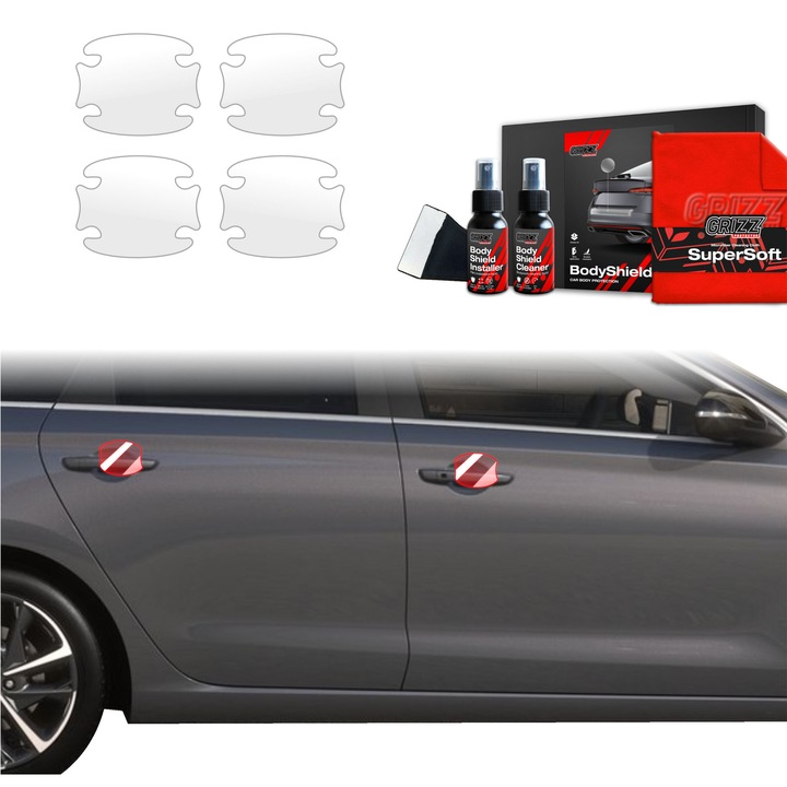 Folie de protectie PPF Transparenta BodyShield pentru caroserie, 100% transparenta, set complet, Grizz Glass