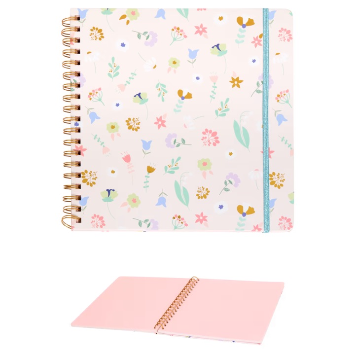 Album foto Craft Sensations Scrapbook 25x25cm 40 file, roz, capacitate 200 fotografii