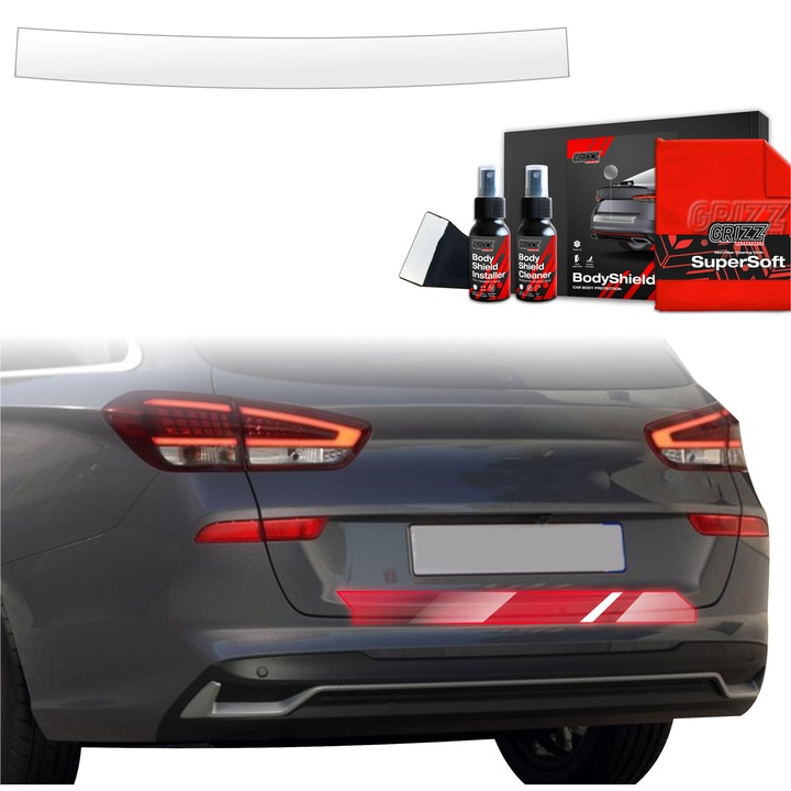 Folie de protectie PPF Transparenta BodyShield, Grizz Glass, set complet, 100% transparenta