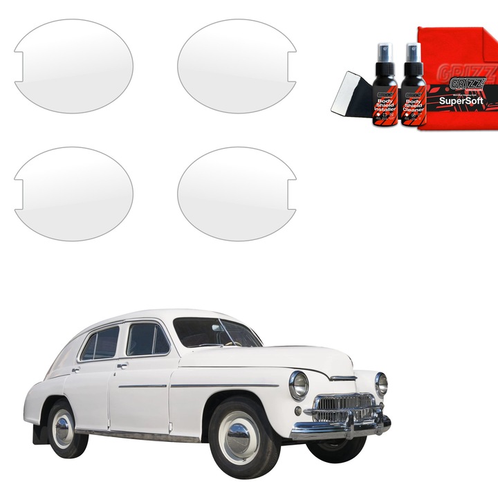Folie de protectie PPF Transparenta Grizz Glass, set complet, 100% transparenta, pentru caroseria masinii