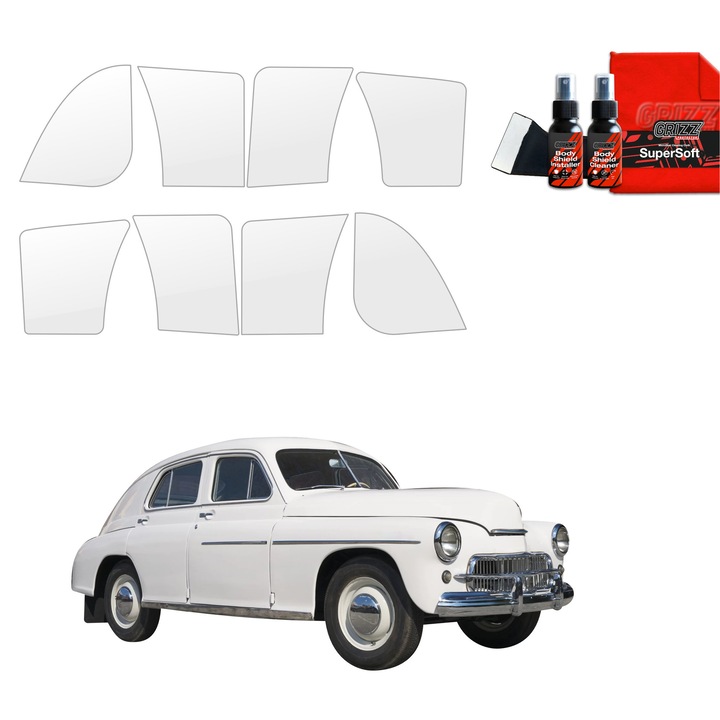 Folie de protectie PPF Transparenta Grizz Glass, set complet, 100% transparent, pentru caroseria masinii