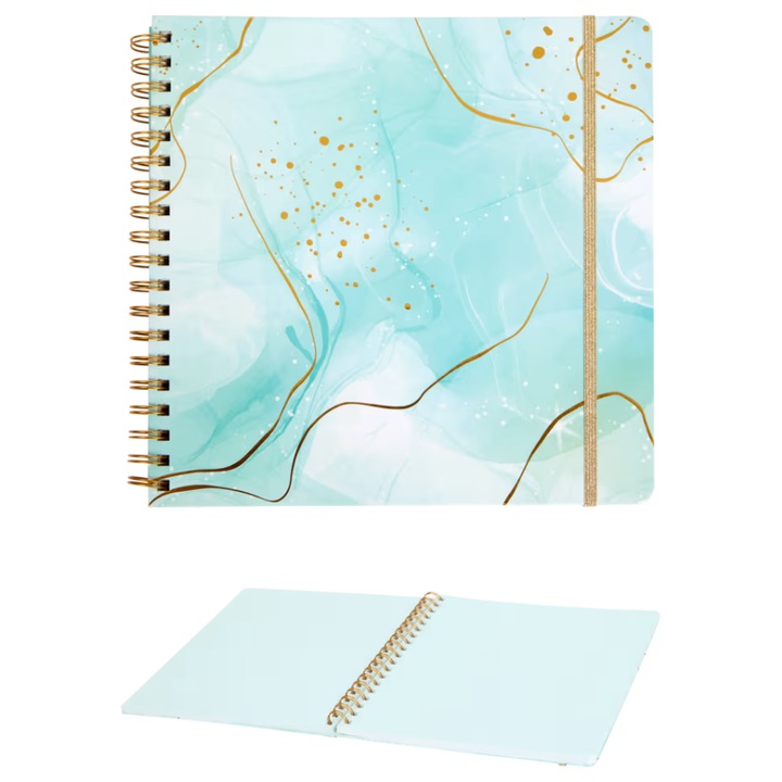 Album foto Scrapbook 25x25 cm 40 file , albastru