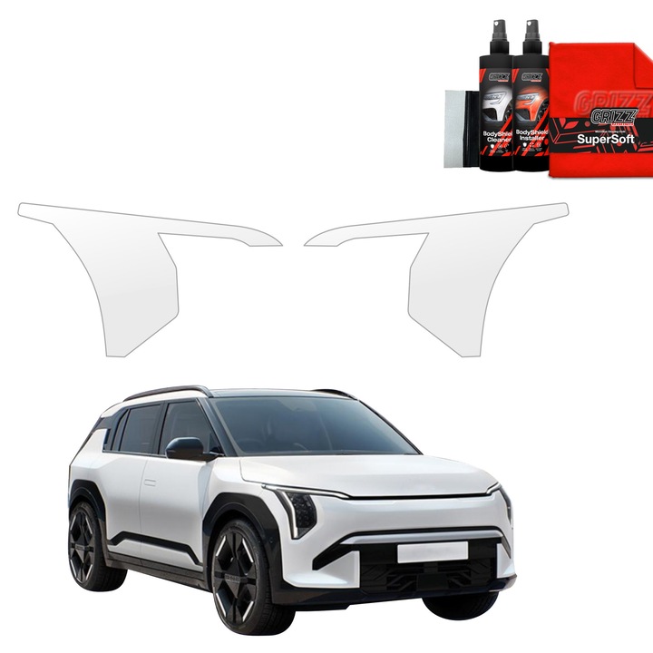 Folie de protectie PPF Transparenta BodyShield pentru Kia EV3 GT Line, set complet, 100% transparenta