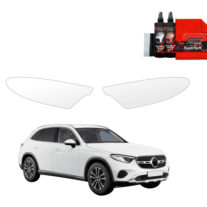 Folie de protectie PPF Transparenta Grizz Glass pentru caroserie, autoregenerare, 100% transparenta, set complet