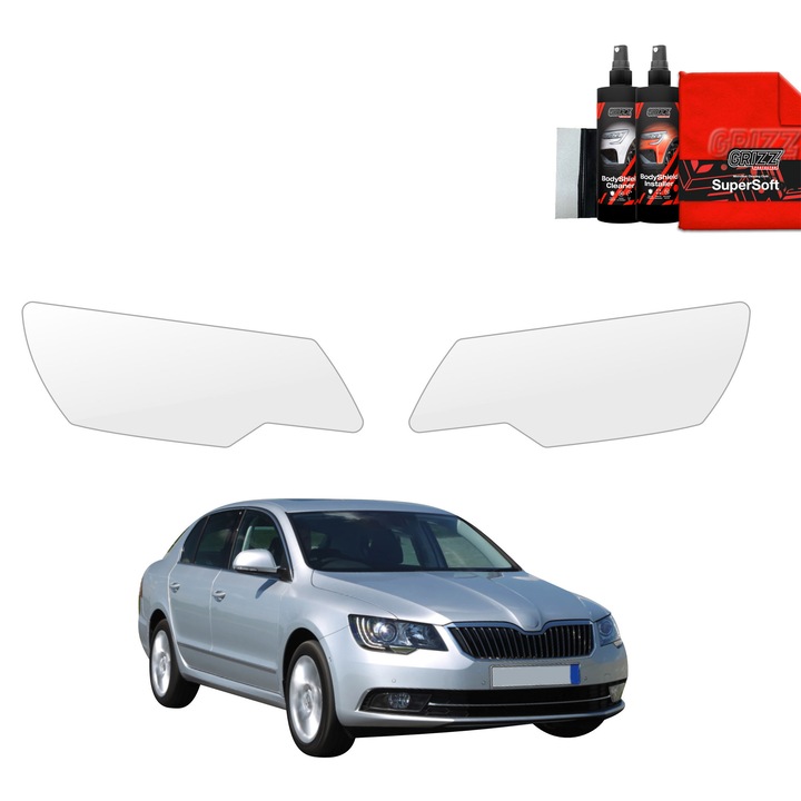 Folie de protectie PPF Transparenta BodyShield pentru caroserie, Grizz Glass, 100% transparenta, set complet de instalare