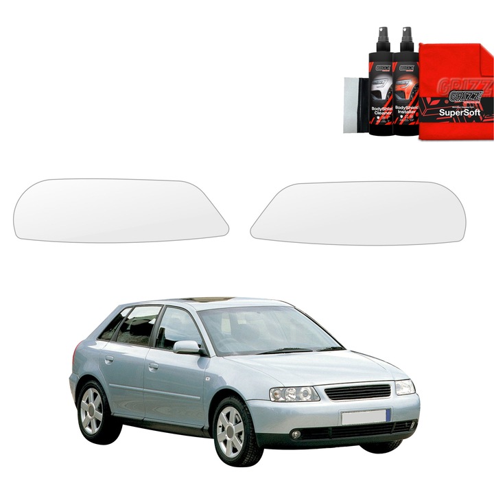 Folie de protectie PPF Transparenta BodyShield, Grizz Glass, set complet, 100% transparenta