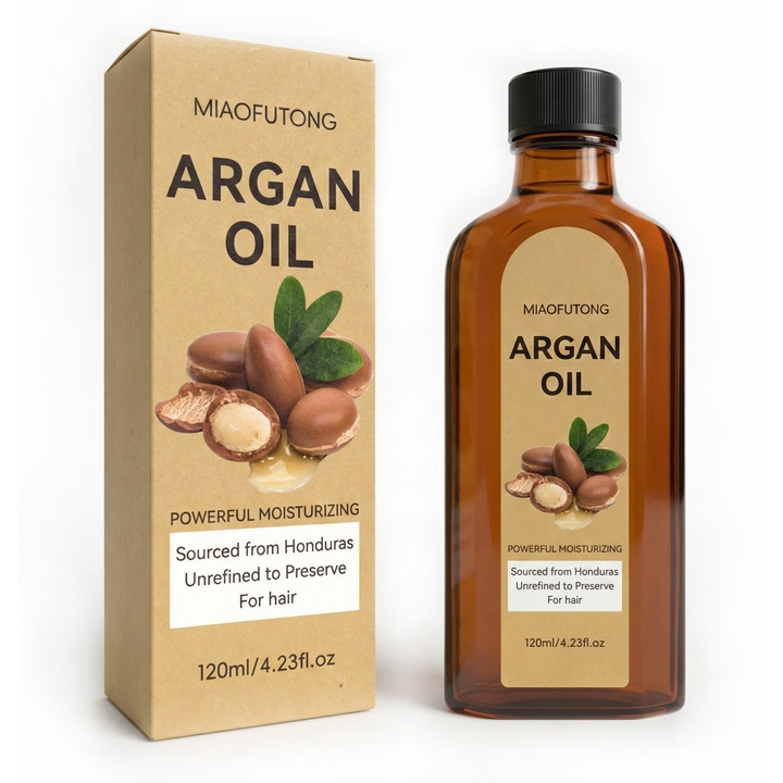 Ulei de Argan 120ml, Tratament pentru Par Uscat si Deteriorat, Imbunatateste Rezistenta, Lasa Parul Moale si Usor de Pieptanat