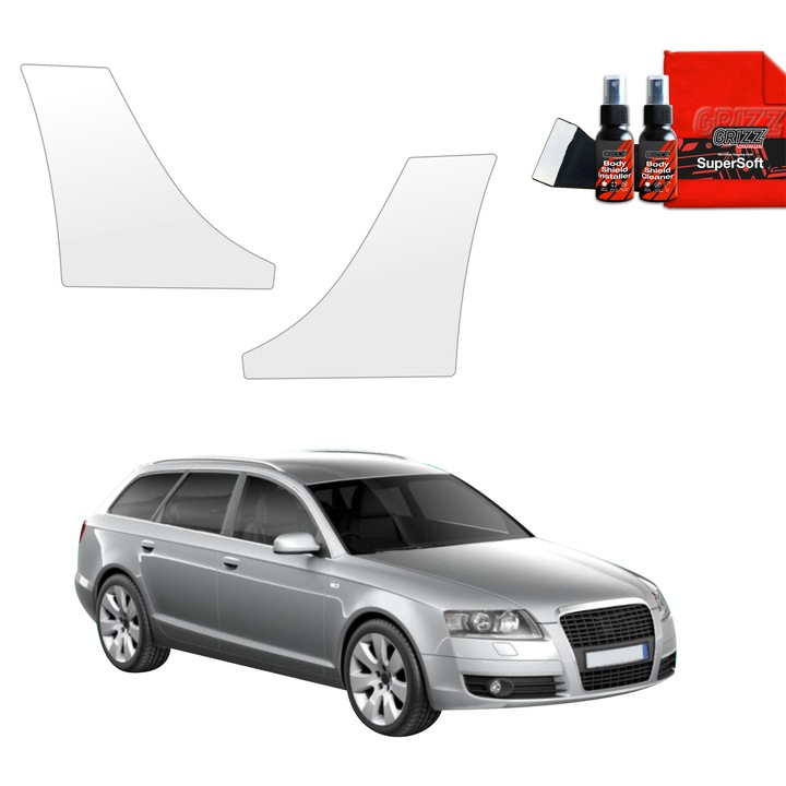 Folie de protectie PPF Transparenta BodyShield pentru Audi A6 C6 Avant (2004-2008), set complet, 100% transparenta