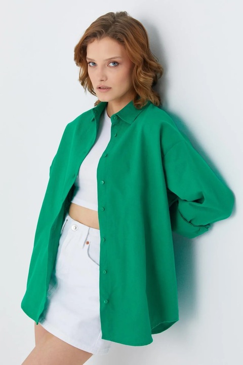 Camasa dama, Mixray, camasa verde, textil, Verde