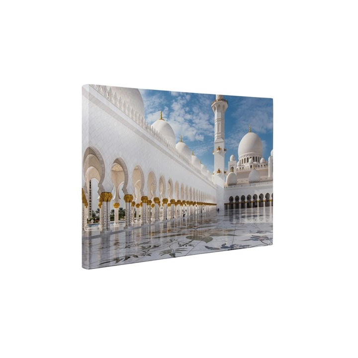 Marea Moschee din Abu Dhabi - Tablou Canvas - 65x85 cm