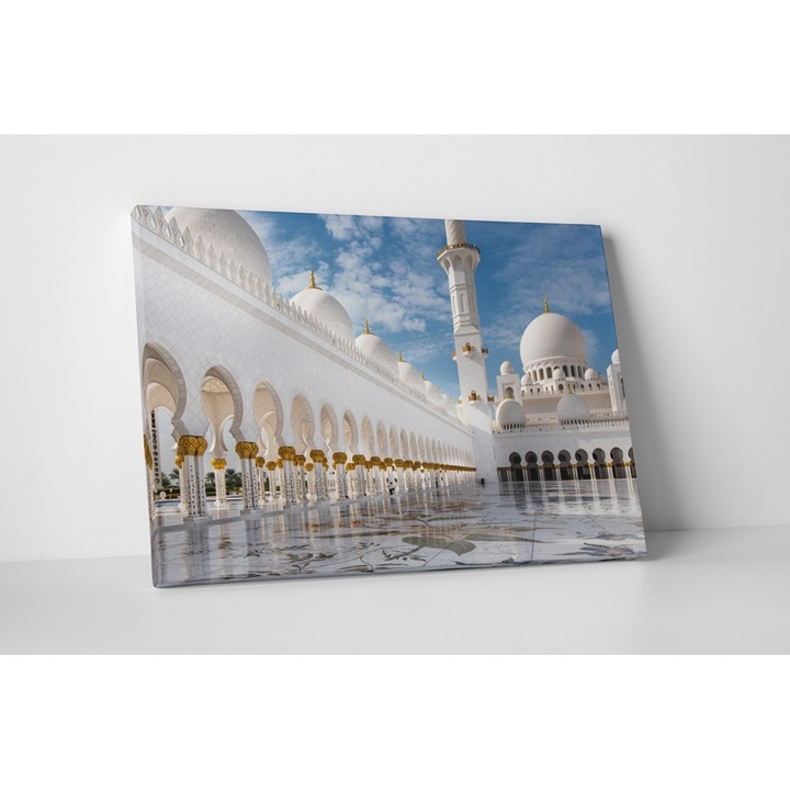 Marea Moschee din Abu Dhabi - Tablou Canvas - 65x85 cm