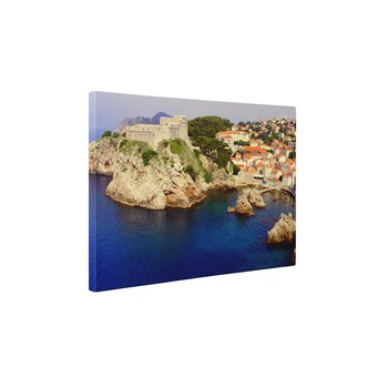 Oras pe malul marii - Tablou Canvas - 90x120 cm Oras pe malul marii - Tablou Canvas - 90x120 cm