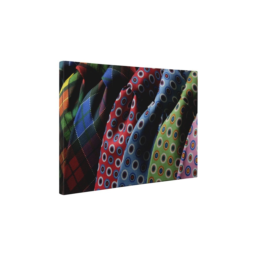 Cravate colorate - Tablou Canvas - 45x60 cm