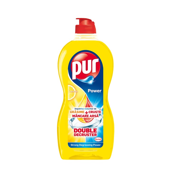 Detergent de vase Pur Duo Power Lemon, 0.45 l